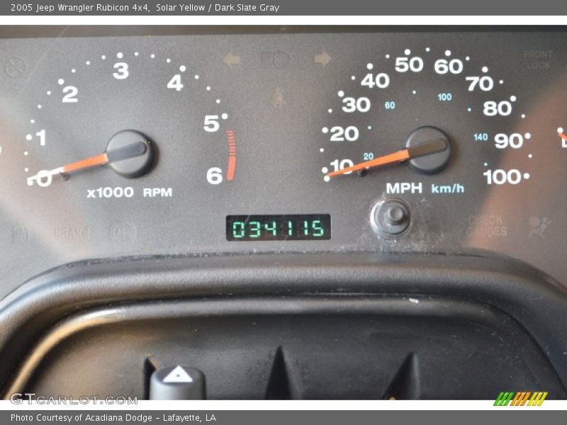 Solar Yellow / Dark Slate Gray 2005 Jeep Wrangler Rubicon 4x4