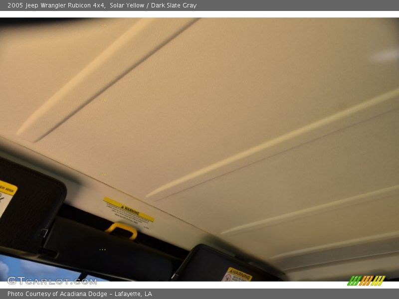 Solar Yellow / Dark Slate Gray 2005 Jeep Wrangler Rubicon 4x4