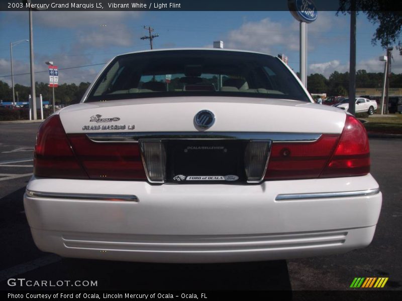 Vibrant White / Light Flint 2003 Mercury Grand Marquis LS