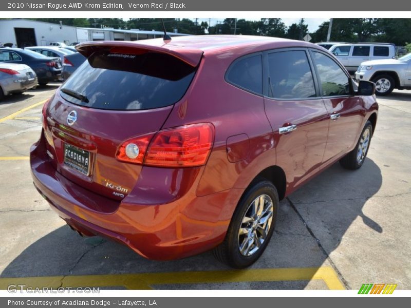 Venom Red / Black 2010 Nissan Rogue AWD Krom Edition