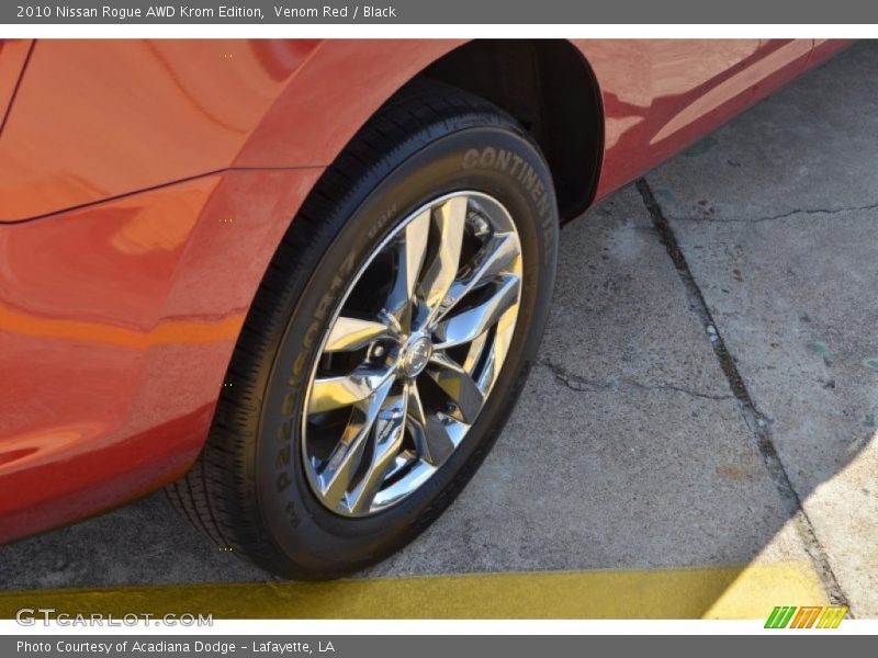 Venom Red / Black 2010 Nissan Rogue AWD Krom Edition