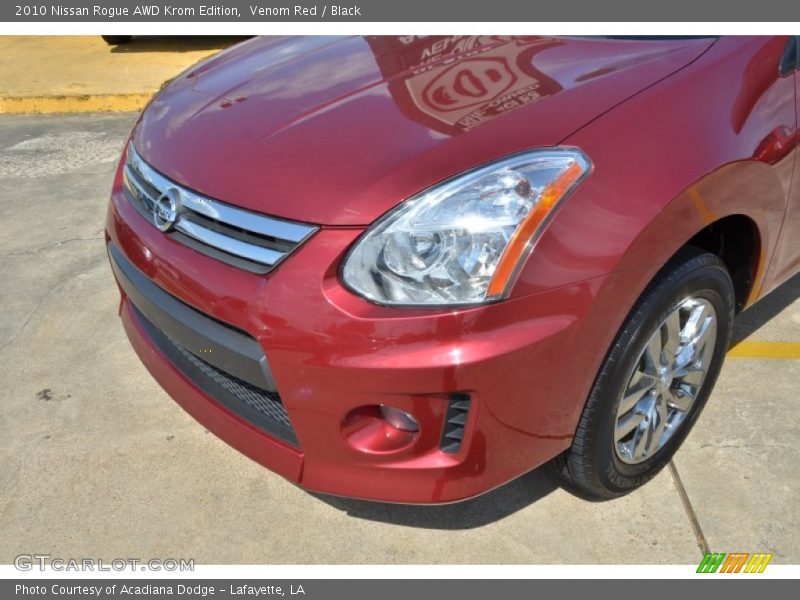 Venom Red / Black 2010 Nissan Rogue AWD Krom Edition