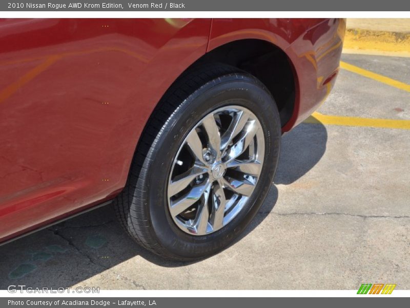 Venom Red / Black 2010 Nissan Rogue AWD Krom Edition
