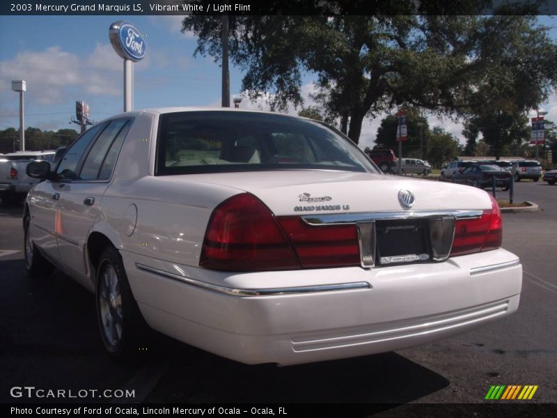 Vibrant White / Light Flint 2003 Mercury Grand Marquis LS