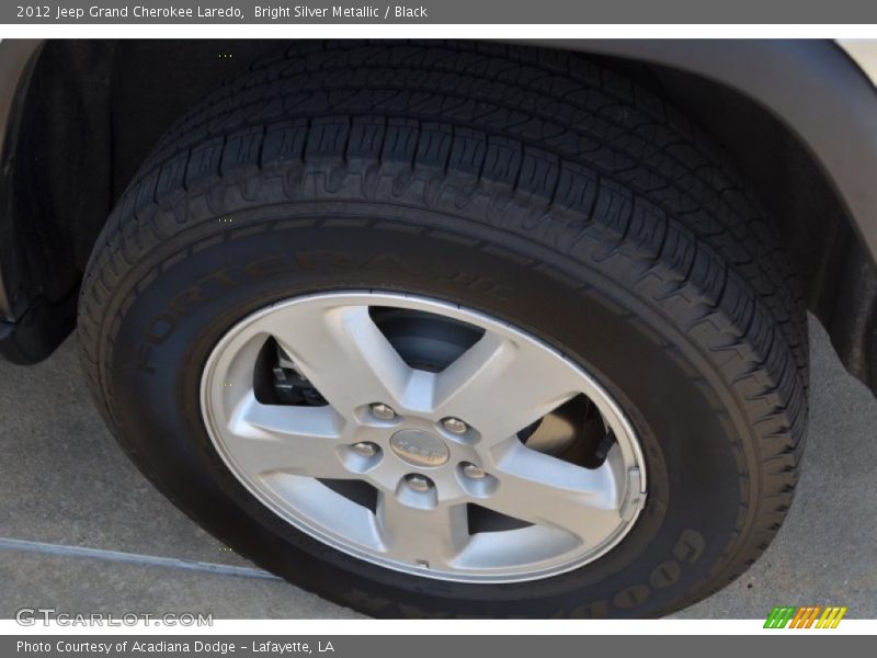 Bright Silver Metallic / Black 2012 Jeep Grand Cherokee Laredo