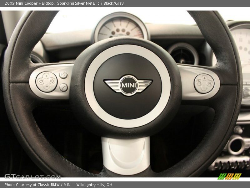 Sparkling Silver Metallic / Black/Grey 2009 Mini Cooper Hardtop