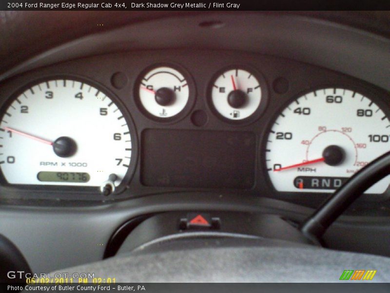 Dark Shadow Grey Metallic / Flint Gray 2004 Ford Ranger Edge Regular Cab 4x4