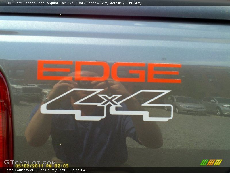 Dark Shadow Grey Metallic / Flint Gray 2004 Ford Ranger Edge Regular Cab 4x4