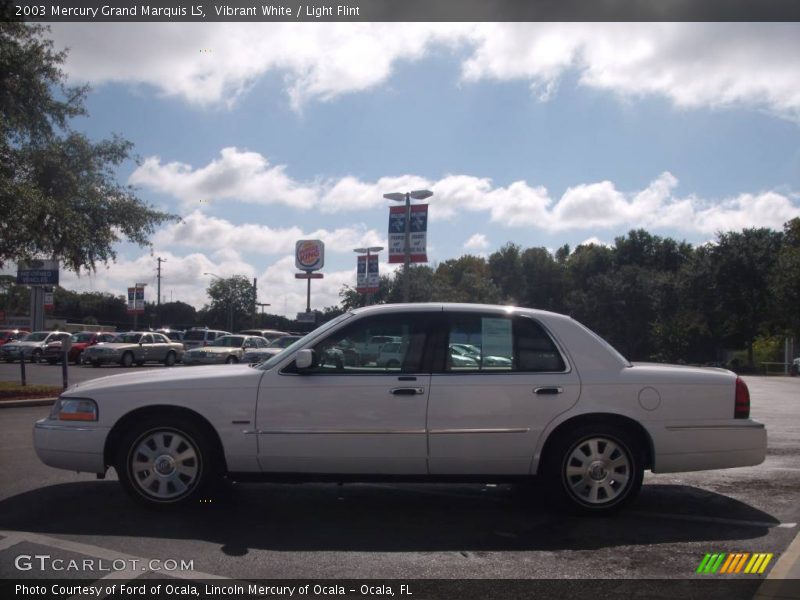 Vibrant White / Light Flint 2003 Mercury Grand Marquis LS