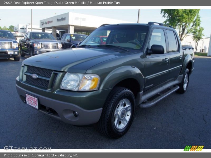 Estate Green Metallic / Medium Prairie Tan 2002 Ford Explorer Sport Trac