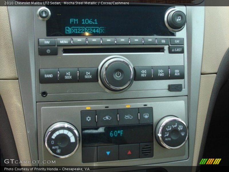 Mocha Steel Metallic / Cocoa/Cashmere 2010 Chevrolet Malibu LTZ Sedan
