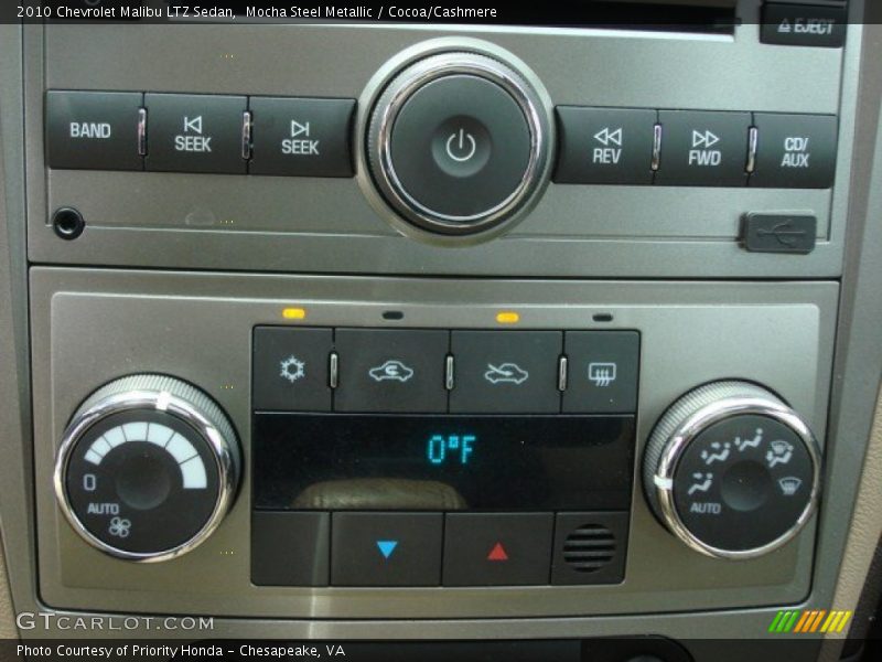 Mocha Steel Metallic / Cocoa/Cashmere 2010 Chevrolet Malibu LTZ Sedan