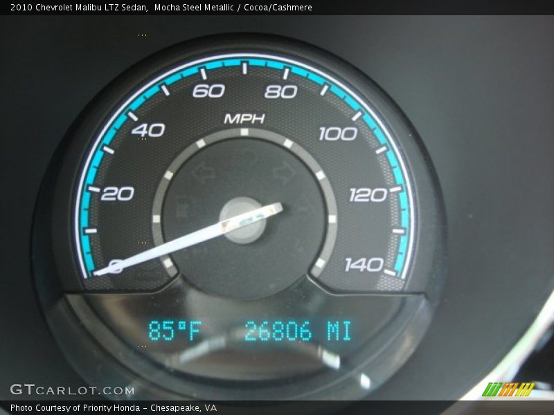 Mocha Steel Metallic / Cocoa/Cashmere 2010 Chevrolet Malibu LTZ Sedan