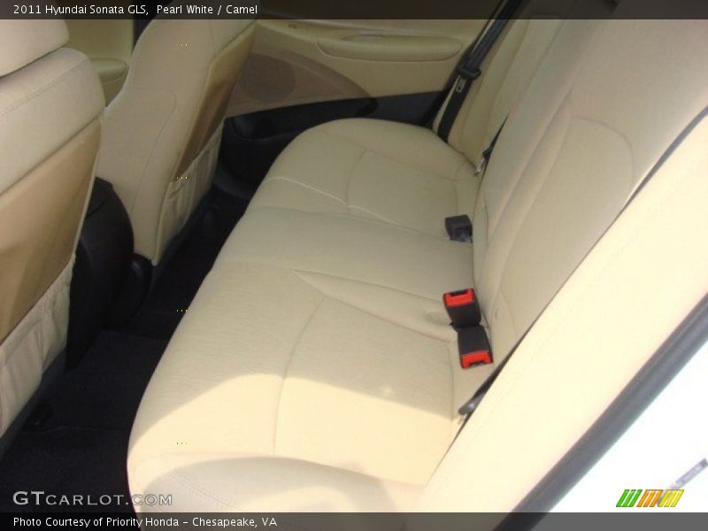 Pearl White / Camel 2011 Hyundai Sonata GLS