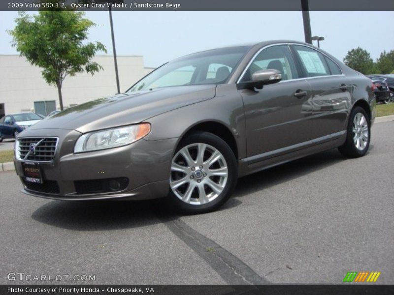 Oyster Gray Metallic / Sandstone Beige 2009 Volvo S80 3.2