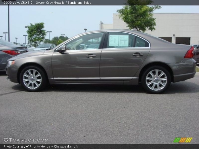 Oyster Gray Metallic / Sandstone Beige 2009 Volvo S80 3.2