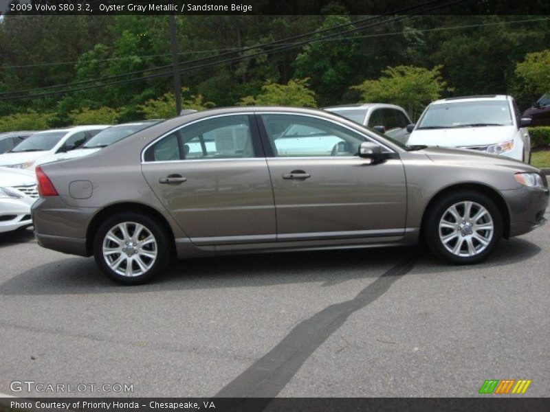 Oyster Gray Metallic / Sandstone Beige 2009 Volvo S80 3.2
