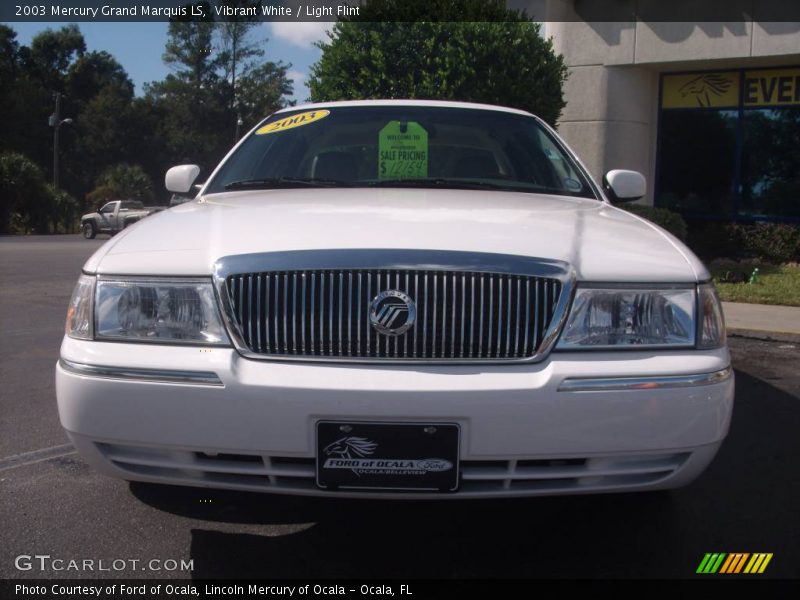 Vibrant White / Light Flint 2003 Mercury Grand Marquis LS