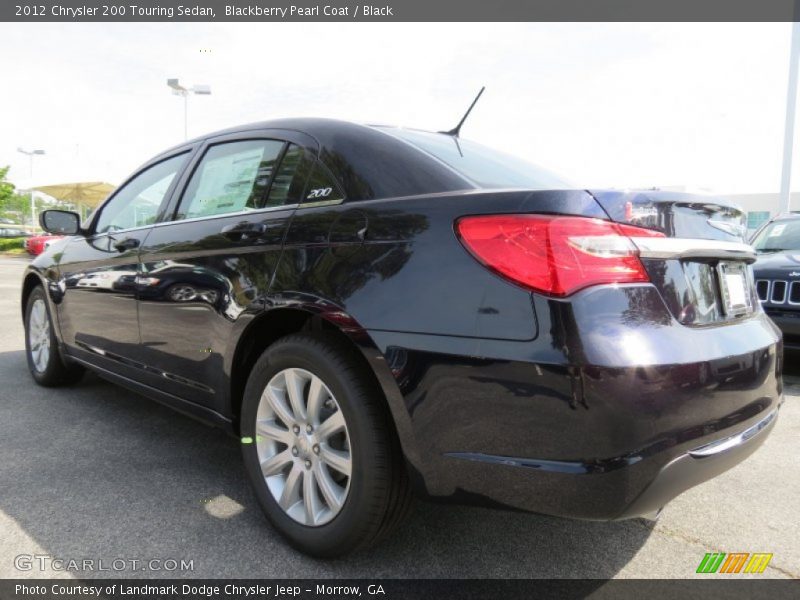 Blackberry Pearl Coat / Black 2012 Chrysler 200 Touring Sedan