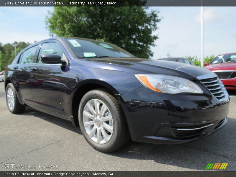 Blackberry Pearl Coat / Black 2012 Chrysler 200 Touring Sedan