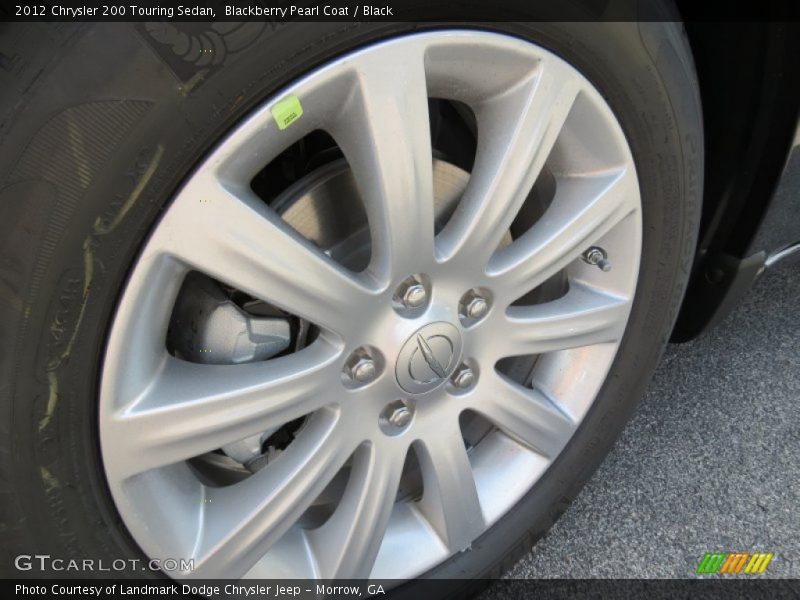 Blackberry Pearl Coat / Black 2012 Chrysler 200 Touring Sedan
