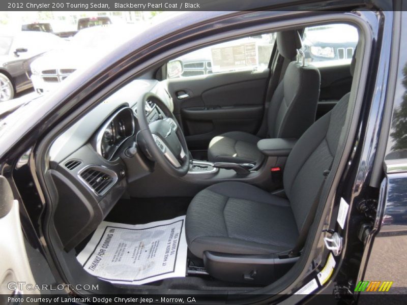 Blackberry Pearl Coat / Black 2012 Chrysler 200 Touring Sedan