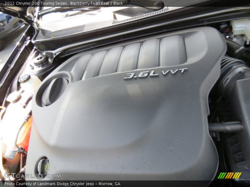 Blackberry Pearl Coat / Black 2012 Chrysler 200 Touring Sedan