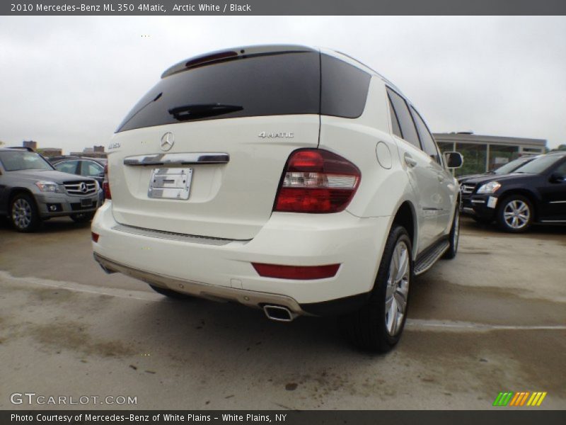 Arctic White / Black 2010 Mercedes-Benz ML 350 4Matic