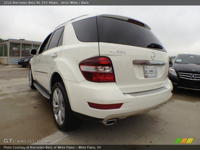 Arctic White / Black 2010 Mercedes-Benz ML 350 4Matic