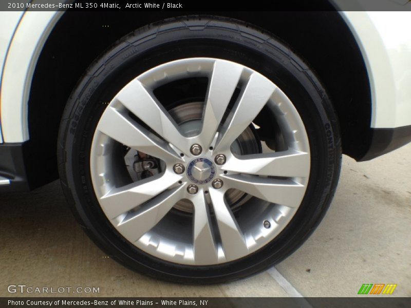Arctic White / Black 2010 Mercedes-Benz ML 350 4Matic