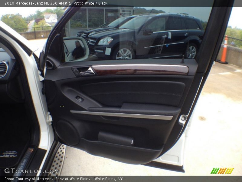 Arctic White / Black 2010 Mercedes-Benz ML 350 4Matic