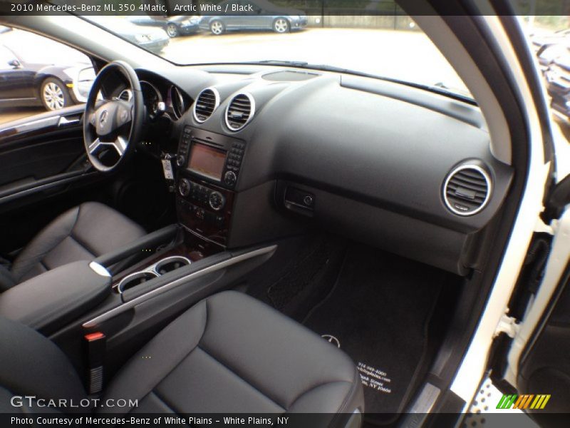 Arctic White / Black 2010 Mercedes-Benz ML 350 4Matic