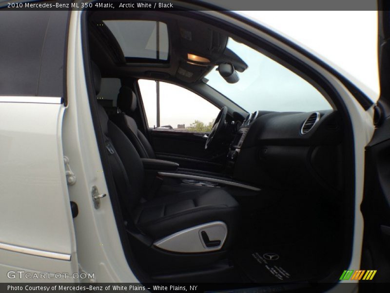 Arctic White / Black 2010 Mercedes-Benz ML 350 4Matic