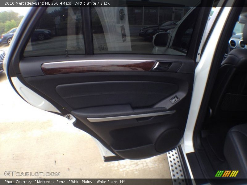 Arctic White / Black 2010 Mercedes-Benz ML 350 4Matic