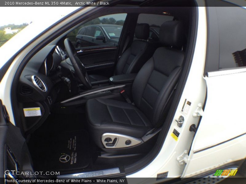 Arctic White / Black 2010 Mercedes-Benz ML 350 4Matic
