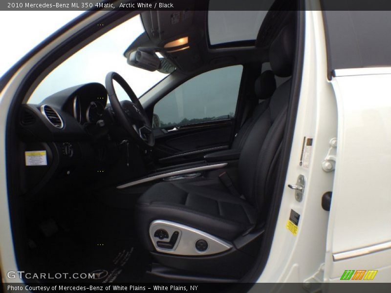 Arctic White / Black 2010 Mercedes-Benz ML 350 4Matic