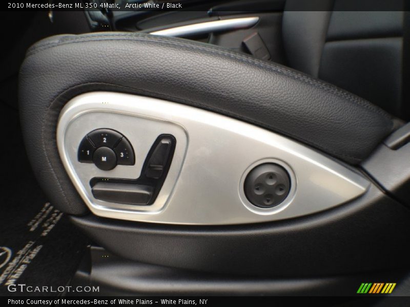Arctic White / Black 2010 Mercedes-Benz ML 350 4Matic