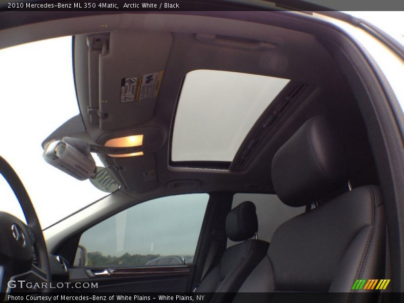 Arctic White / Black 2010 Mercedes-Benz ML 350 4Matic