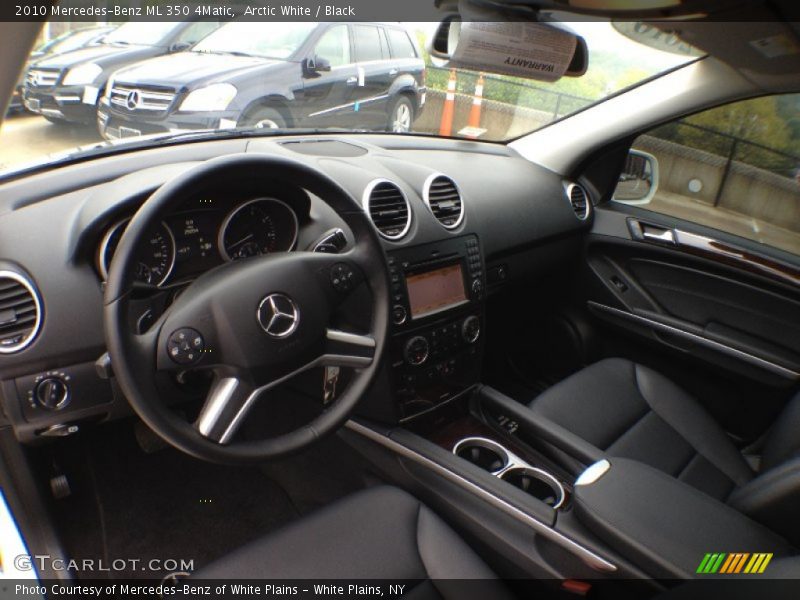 Arctic White / Black 2010 Mercedes-Benz ML 350 4Matic