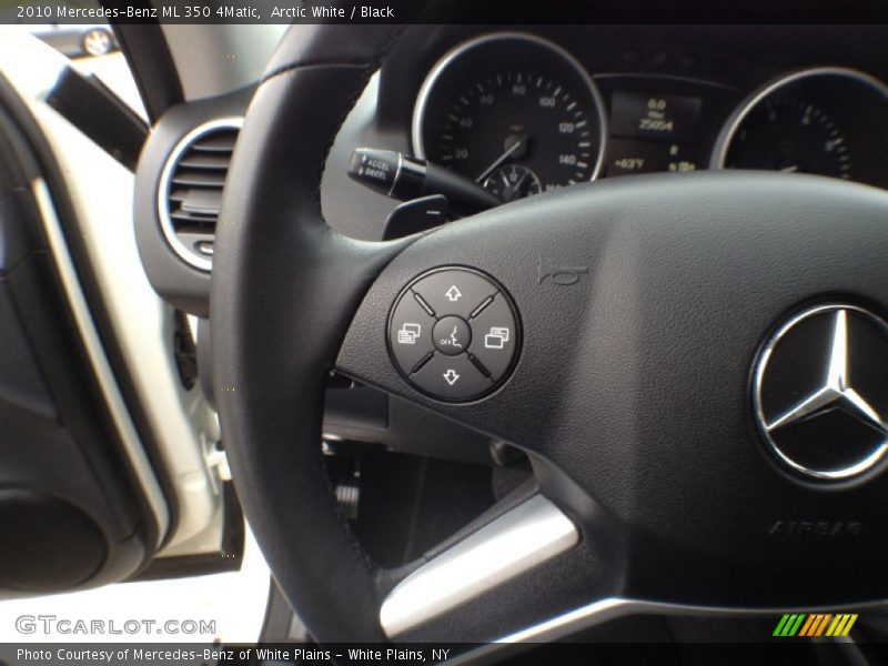 Arctic White / Black 2010 Mercedes-Benz ML 350 4Matic