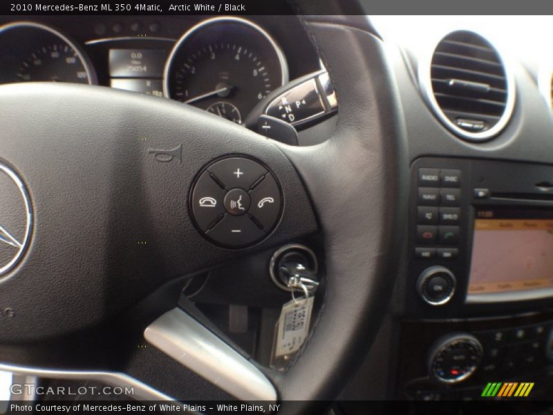 Arctic White / Black 2010 Mercedes-Benz ML 350 4Matic