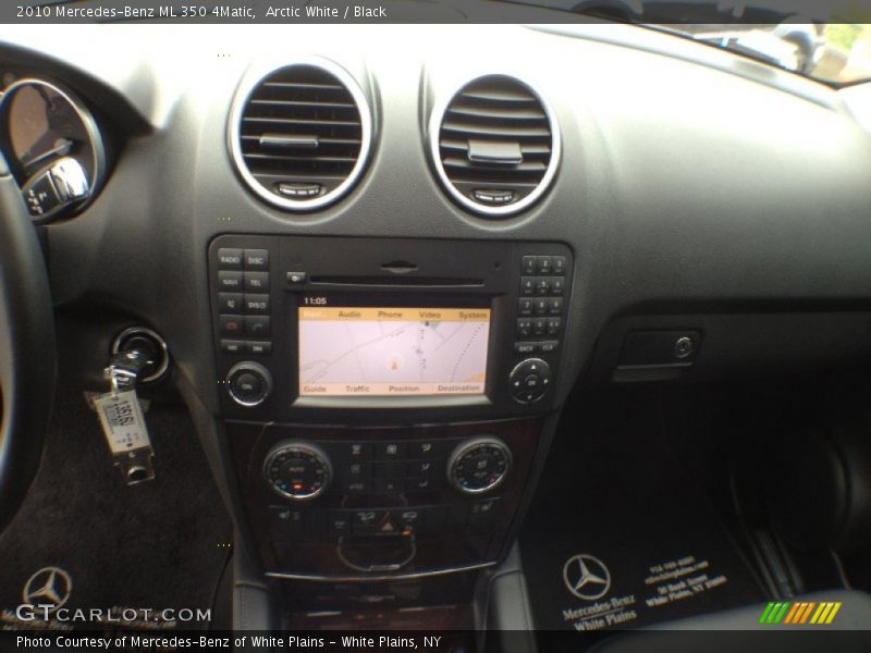 Arctic White / Black 2010 Mercedes-Benz ML 350 4Matic