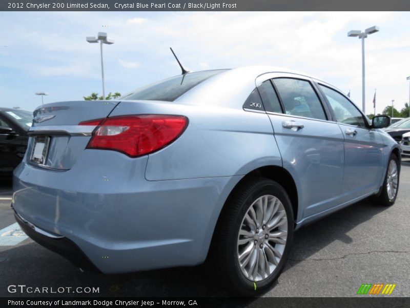 Crystal Blue Pearl Coat / Black/Light Frost 2012 Chrysler 200 Limited Sedan