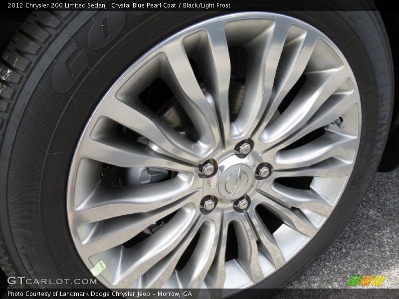Crystal Blue Pearl Coat / Black/Light Frost 2012 Chrysler 200 Limited Sedan