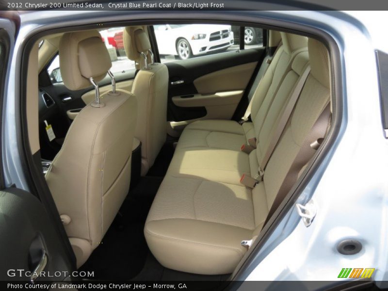 Crystal Blue Pearl Coat / Black/Light Frost 2012 Chrysler 200 Limited Sedan