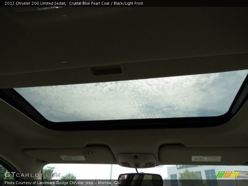 Crystal Blue Pearl Coat / Black/Light Frost 2012 Chrysler 200 Limited Sedan