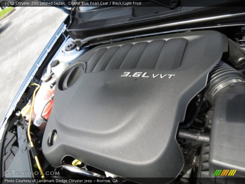 Crystal Blue Pearl Coat / Black/Light Frost 2012 Chrysler 200 Limited Sedan