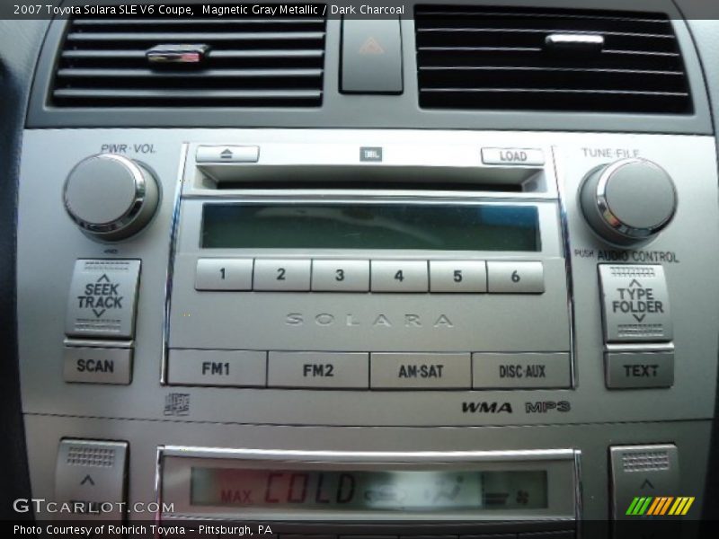 Magnetic Gray Metallic / Dark Charcoal 2007 Toyota Solara SLE V6 Coupe