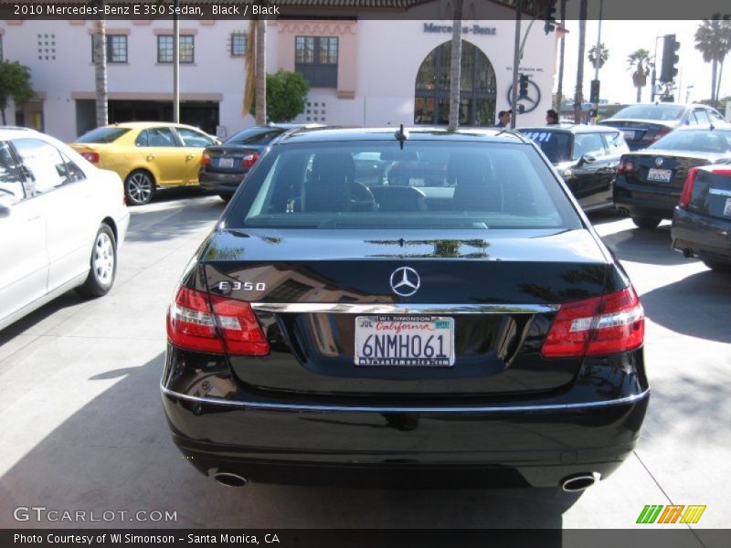 Black / Black 2010 Mercedes-Benz E 350 Sedan