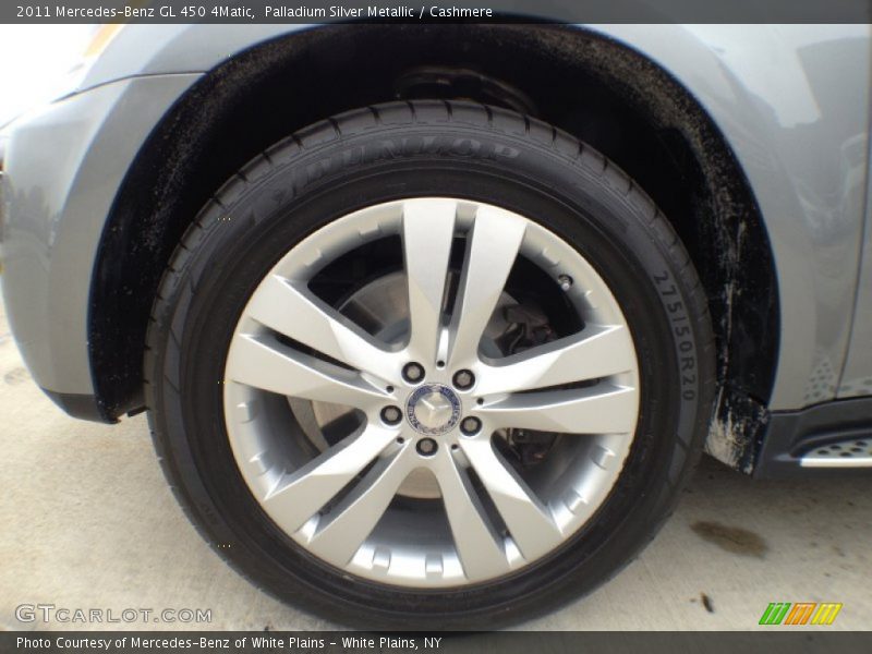 Palladium Silver Metallic / Cashmere 2011 Mercedes-Benz GL 450 4Matic